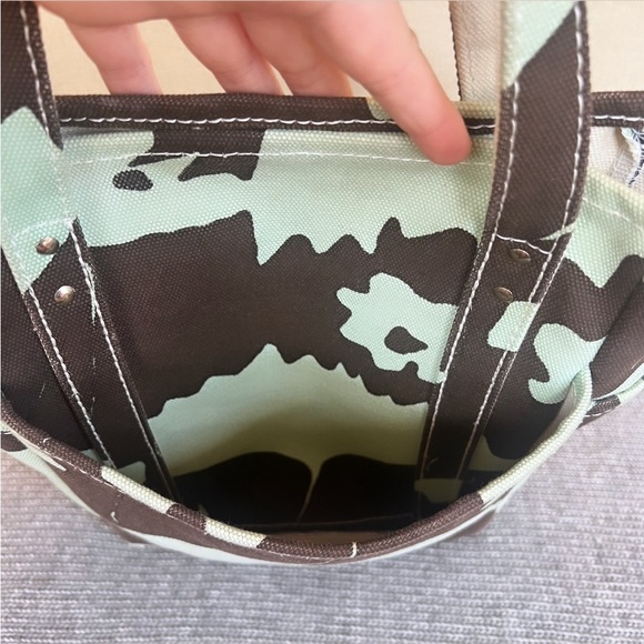 HABLE CONSTRUCTION El Hombre Brown & Turquoise Flower Print Canvas Tote Bag - Picture 10 of 16